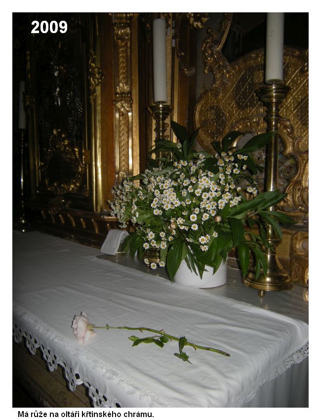 Růže pro Pannu Marii ve Křtinách