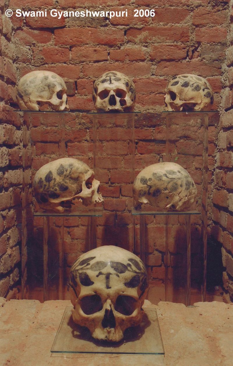 Šest  Křtinských pomalovaných lebek bylo vystaveno veřejnosti v Hlavní kryptě chrámu Panny Marie ve Křtinách (2006).