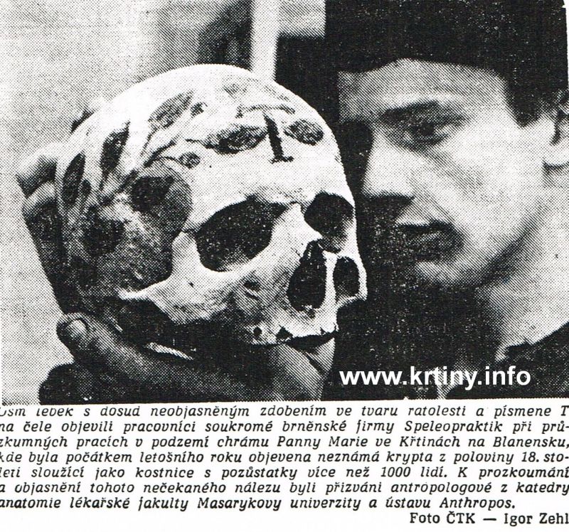 Marek Šenkyřík v novinách. Práce 6. června 1991.